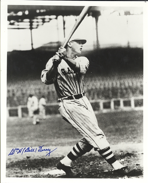 New York Giants Hall of Fame Lot: Signed Photos, Hall of Fame Cards and Envelopes — Bill Terry, Hoyt Wilhelm, Johnny Mize, and Willie McCovey