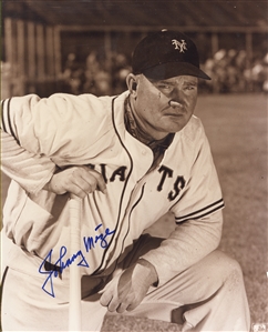 New York Giants Hall of Fame Lot: Signed Photos, Hall of Fame Cards and Envelopes — Bill Terry, Hoyt Wilhelm, Johnny Mize, and Willie McCovey